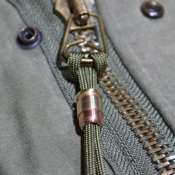 

1pcs 15mm Mini Bullet Design Brass Knife Bead Personality Lanyard Pendant Umbrella Rope Buckle
