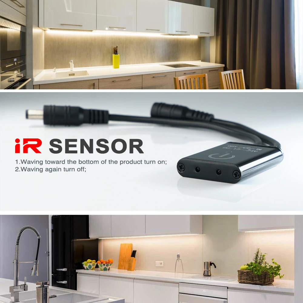 Sensky IR motion التبديل الإضاءة يلوحون خزانة مجلس الوزراء استشعار DC12 ~ 24 V 2 إصدارات اختيار ل مصباح ليد/قطاع شريط المنزل DIY Sensky IR motion التبديل الإضاءة يلوحون خزانة مجلس الوزراء استشعار DC12 ~ 24 V 2 إصدارات اختيار ل مصباح ليد/قطاع شريط المنزل DIY