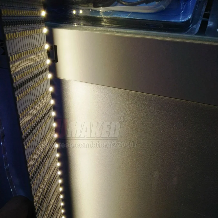 Светодиодный светильник SMD2835 высокой яркости 50 см 4 мм ширина 12 В теплый