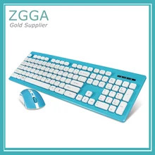 Ультра-тонкий Беспроводной клавиатуры и Мышь 2,4 г мини игровой мыши Регулируемый Точек на дюйм 500/1000 черный, белый цвет синий ключей w/крышки шоколада