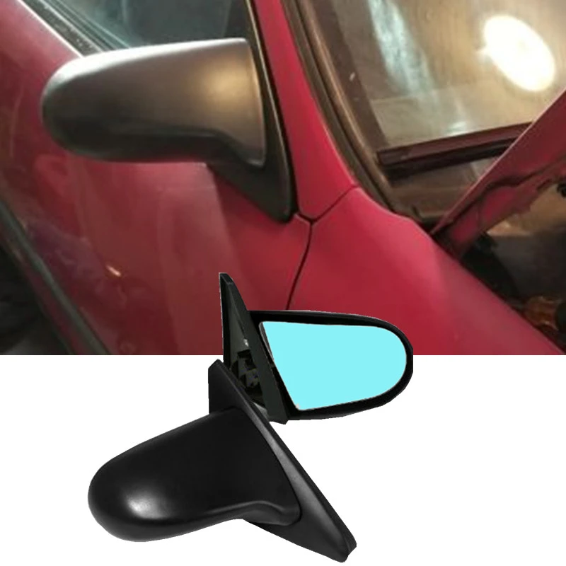 For 1996-2000 Honda Civic JDM Spoon Side Door Power Mirrors Black Replacement