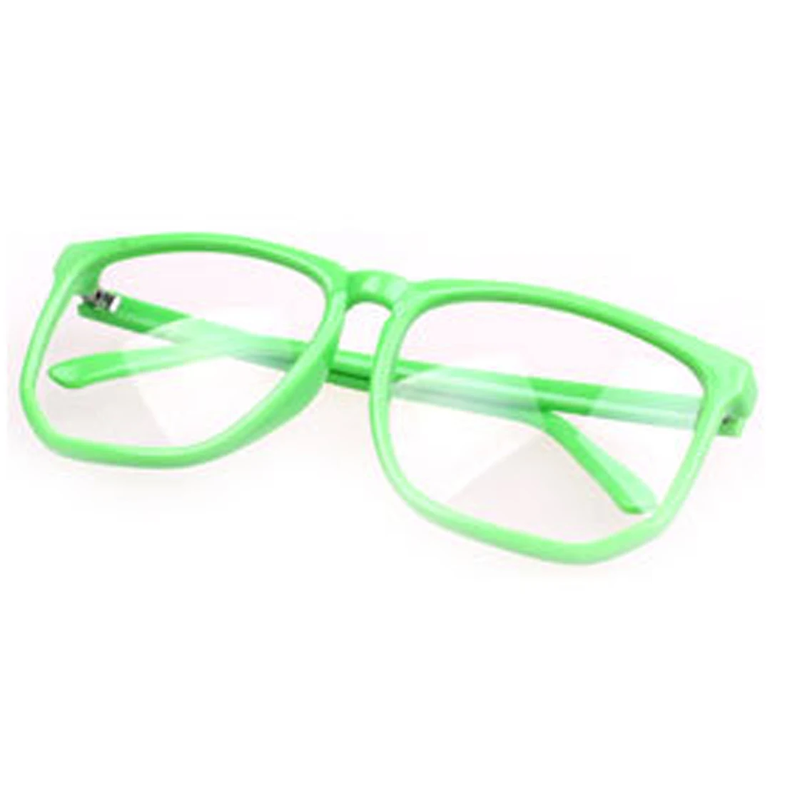 iguardor Retro Square Shape Glasses New Big Size Decorative Spectacles - Green | Спорт и развлечения