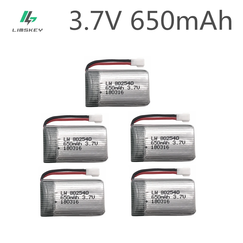 5 stücke 3,7 v 650mah Batterie Lipo Batterie für Syma X5C 1 X5C X5 X5SC