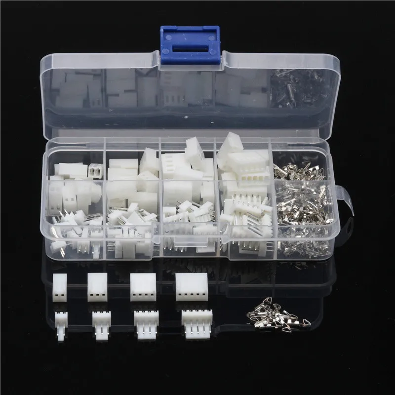 

YT 150PCS JST-XH 2.54mm Wire Connectors 2/3/4/5Pin Pin Housing Terminals Dupont Wire Cable Header Male/Female Adapter Plug Kit