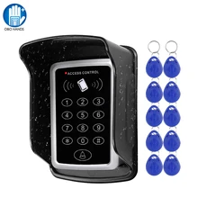 RFID Tastatur Tastatur Access Control System Wasserdichte Abdeckung Outdoor 10 stücke EM4100/TK4100 Keyfobs Tür Opener für Zuhause Lock system