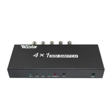 Высокое качество 4x1 3g/HD/SD-SDI видео SDI коммутатор 1080 P расширитель ретранслятор Adaptador US/UK/EU/AU Plug