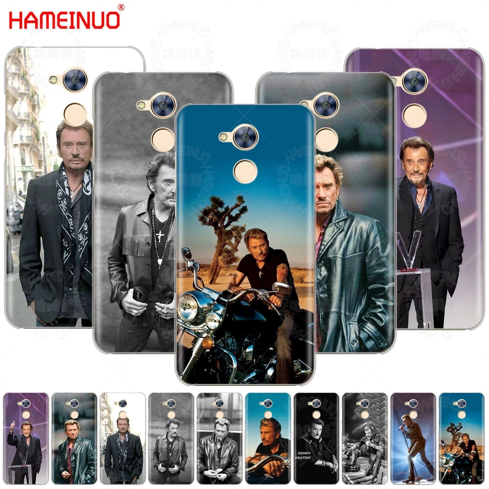 

Johnny Hallyday Cover phone Case for Huawei Honor 10 V10 4A 5A 6A 7A 6C 6X 7X 8 9 NOVA 2 2S PLUS LITE