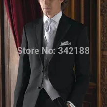 /Лидер продаж черный свадебный костюм смокинги друзей жениха Мужские свадебные костюмы костюм для шафера Выпускной Одежда Свадебные Мужские clo