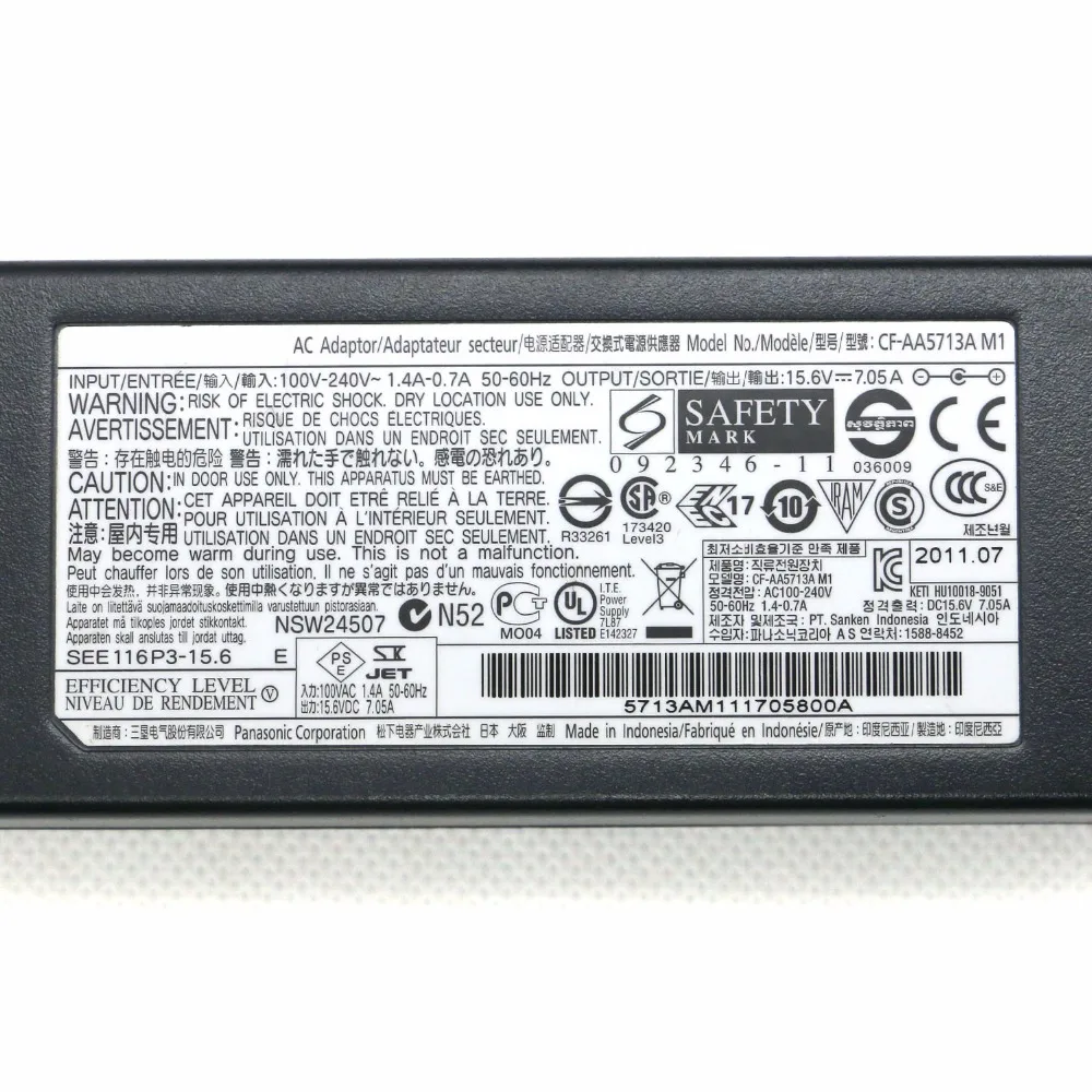 15 6 V 7.05A 110 Вт 5 5*2 мм CF AA5713A M1 Мощность Зарядное устройство для цифрового