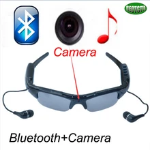 Free shipping Multi function bluetooth Stereo music headsets camera font b smart b font glasses 2