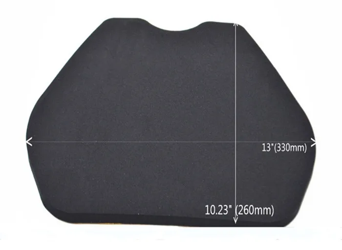 Motorcycle-Racing-Foam-Seat-Pad-Adhesive-Black-Universal-Fit
