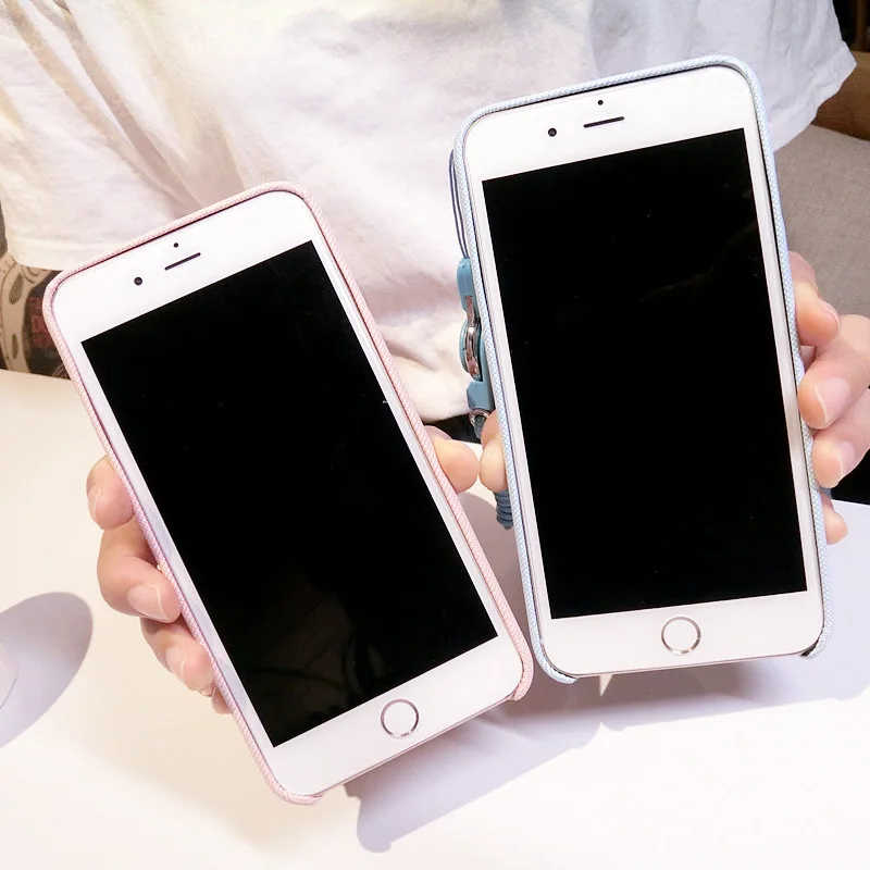 Чехол для мобильного телефона Apple 7 plus с милым мишкой из кожи iPhone 6s защитный чехол