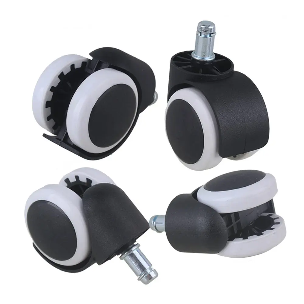 المعادن Pu كرسي مكتب عجلات التفاف الأثاث عجلات حلقات ممكسة الجذعية استبدال ل أريكة سرير رف البضائع تخزين الرف حزمة من 5