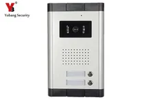 YobangSecurity Metal Aluminum Outdoor Camera For 2 Units Apartment Video Intercom Doorbell Door Phone Entry Access System
