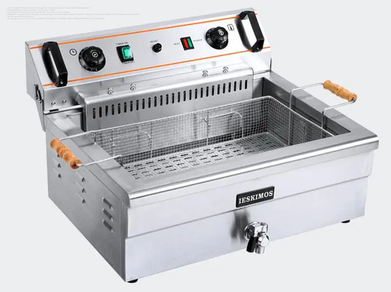 

CE High-quality Commercial Electric Deep Fryer Single tank 20L with timer 220V
