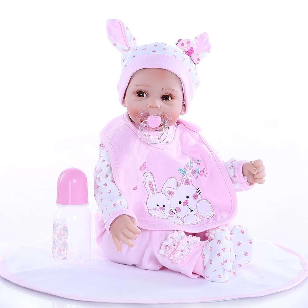 NPK52CM новорожденный милое лицо Реалистичная кукла bebe Кукла reborn baby мягкое прикосновение приятные детские волосы ручной работы высокое качество Коллекционная кукла