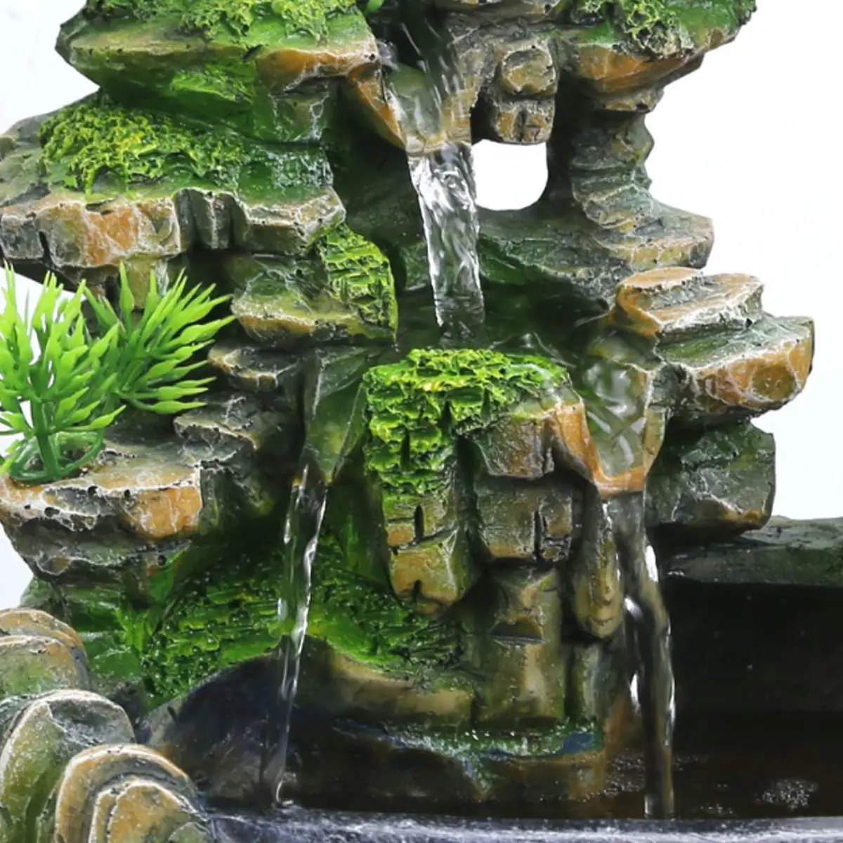 Комнатный искусственный смоляный водопад статуя водопад настольный фонтан геомантическая медитация фэн-шуй домашний увлажнитель воздуха Декор