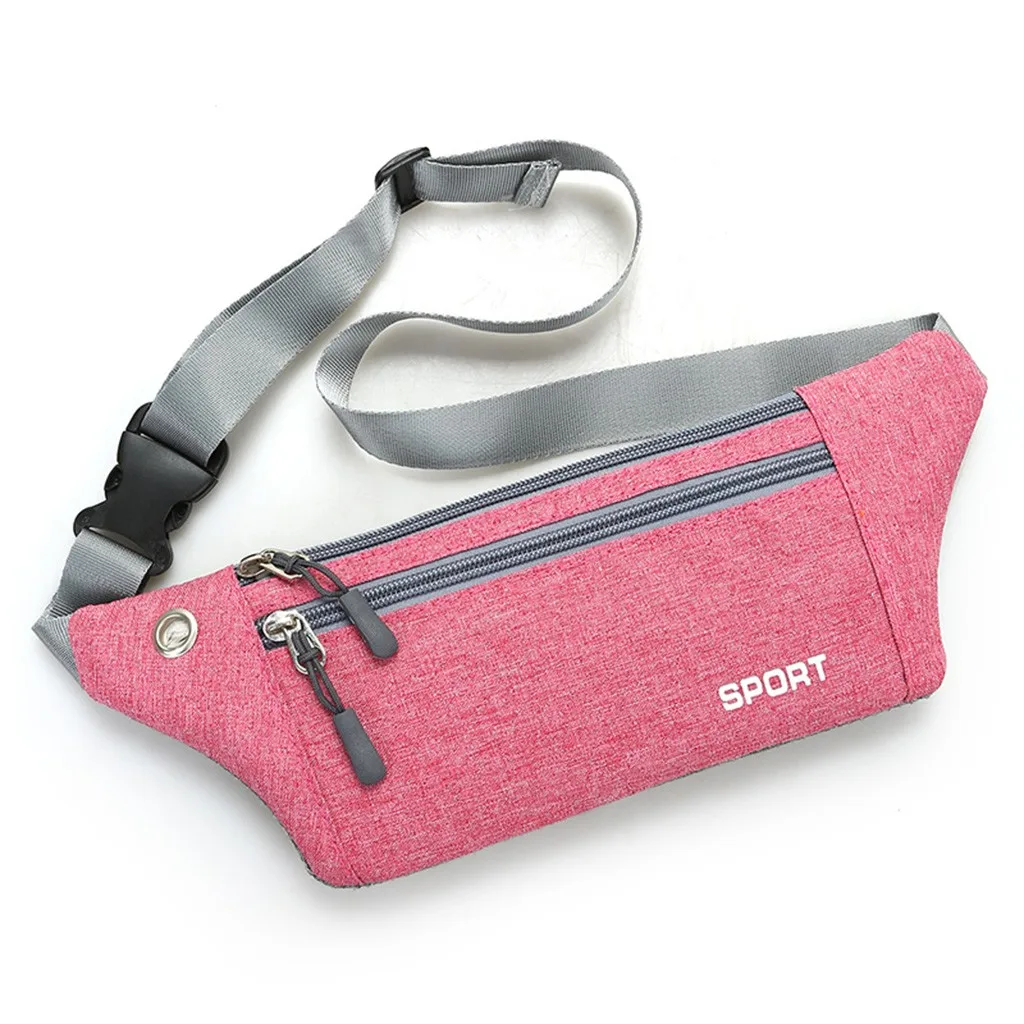 Simple waist bag Women Multi-function Pockets Outdoor Sport Leisure Messenger Waist Packs Bag sac banana femme Dropshipping#ZE