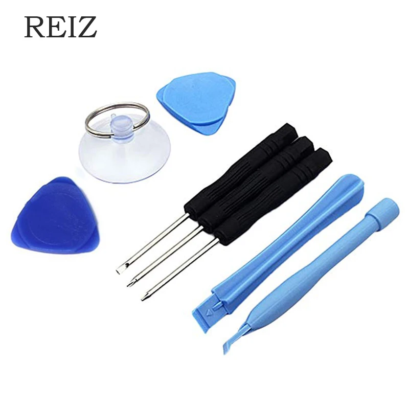 

REIZ 8 in 1 Cell Phones Opening Pry Repair Tool Kits Smartphone Screwdrivers Tool Set For iPhone Samsung HTC Moto Sony Tools kit