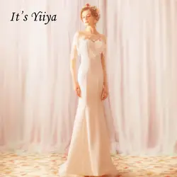 Это Yiiya вечерние платья Цветы Иллюзия молнии Труба Русалка Бисер пол Длина вечерние платья для выпускного вечера LX790