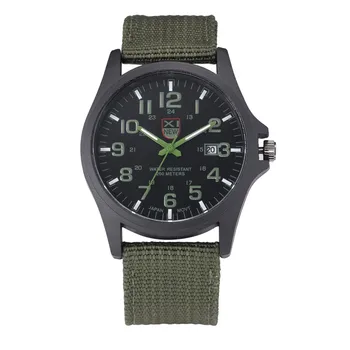 

XINEW Famous Brand Men Military Canvas Strap Watch Outdoor Sport Army Soldier Fabric Analog Quartz Wristwatch Relogio Masculine