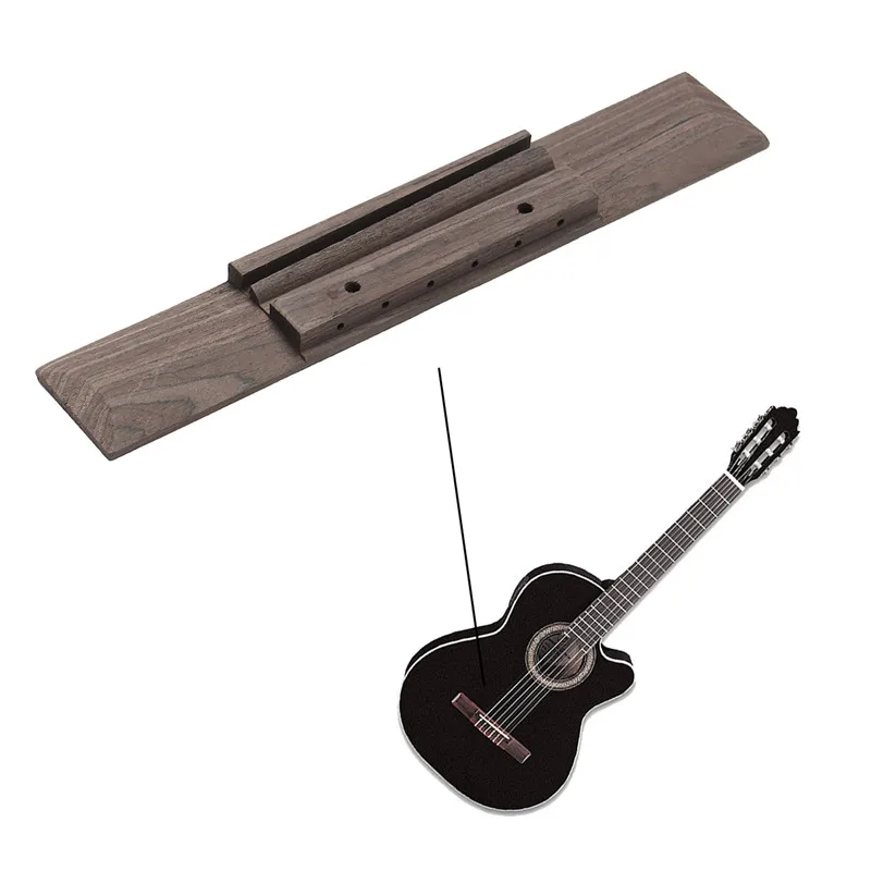 190x30x8mm Rosewood Wood Classical Guitar Bridge For Musical