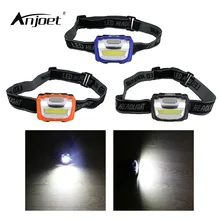 ANJOET фара легкая на открытом воздухе 3 режима Водонепроницаемый 400Lm светодиодный фонарик налобный фонарь Lanterna С Оголовьем Подходит