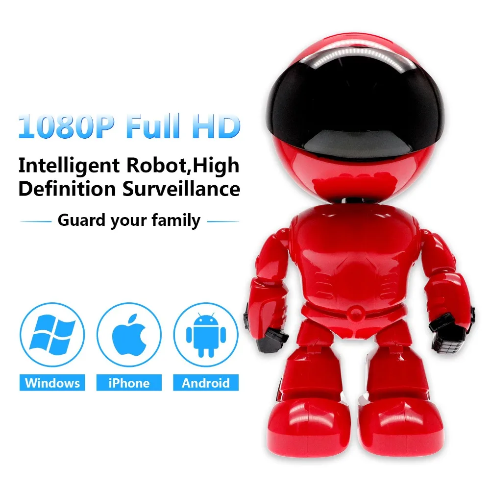 

Home Security IP Camera Robot Intelligent Auto Tracking Camera 960P Wireless Audio astronaut camera surveillance camera