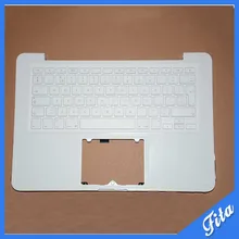 Habitação Topcase descanso de mãos TopCase Com Teclado REINO UNIDO & Teclado Inglês UI EURO Para Unibody Macbook Branco 13 “A1342 MC207 MC516