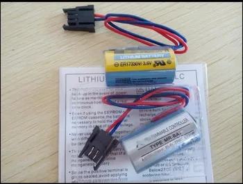 

20PCS ER17330V MR-BAT CNC 3.6V 1700mah PLC Lithium Battery Batteries with Plug Free Shipping