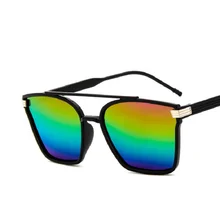 La mitad De Metal de Alta Calidad Gafas de Sol Hombres Mujeres Marca Diseñador Gafas de Sol de Espejo Gafas de Moda Gafas Gafas de Sol UV400 Gafas