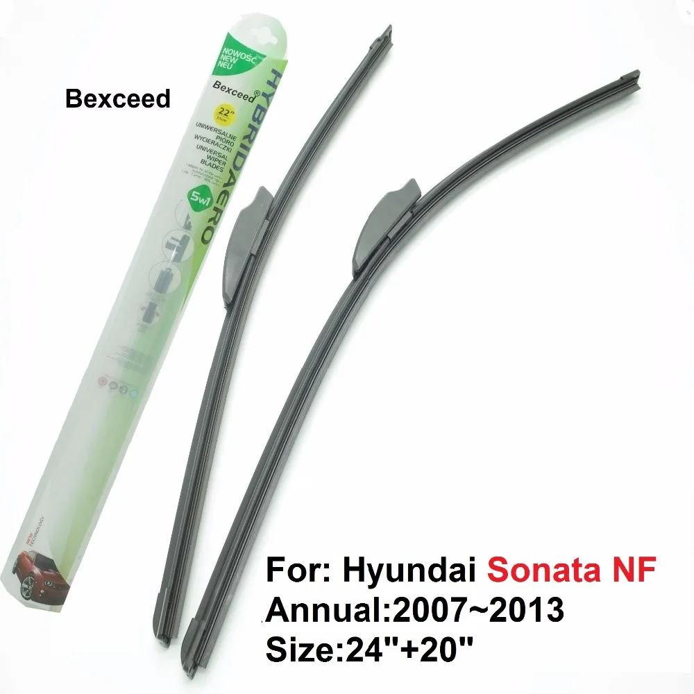 Bexceed of Car windshield flat rubber wiper blade For Hyundai Sonata NF
