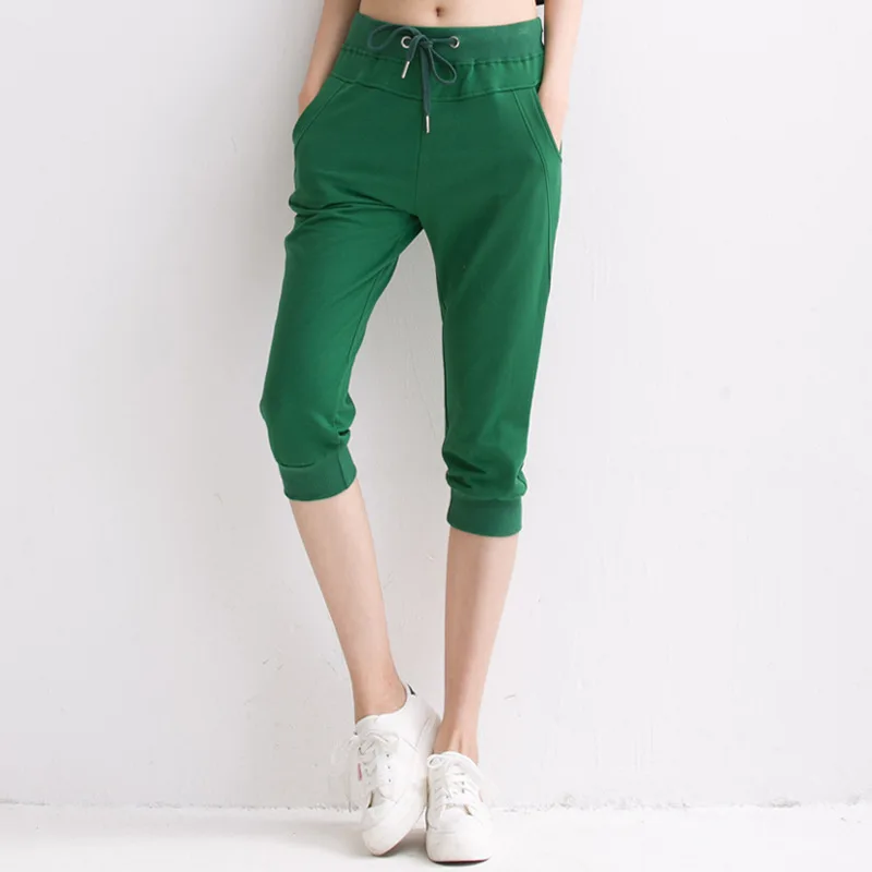 Capri Pants Sweatpants Women Trousers Casual Comfortable Cotton Pants