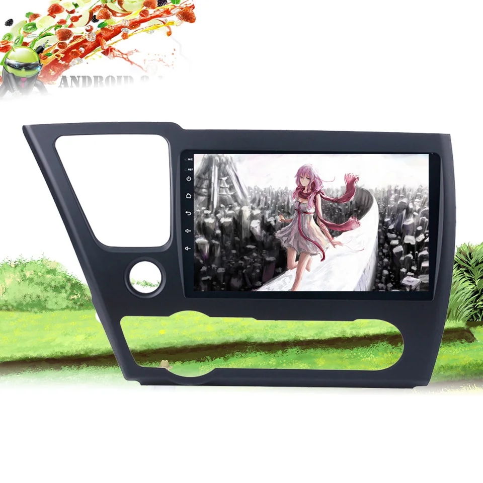 32G ROM Android 9.0 Car Radio DVD GPS Multimedia Stereo For Civic Saloon 2013-2016 dvd EX LX DX Aut