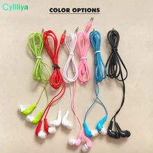 Мини 3,5 мм прозрачный шнур, наушники-вкладыши, наушники для iphone samsung smart phone mp3 mp4 Лидер продаж 1000 шт