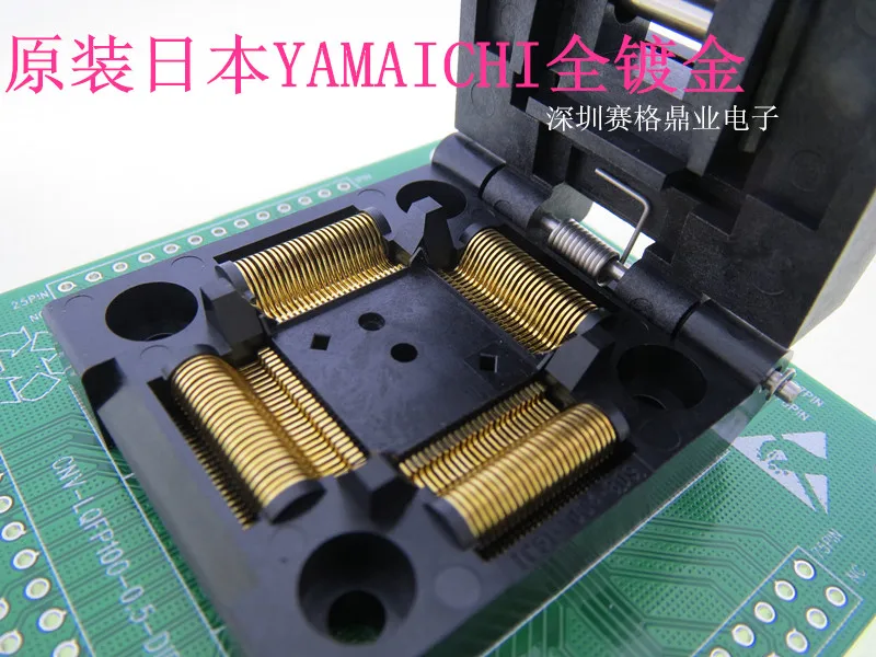 YAMAICHI LQFP100-DIP100 QFP100 TQFP100 16*16 14*14 IC testing seat Test Socket test bench Burn-in Socket Programming seat processor socket