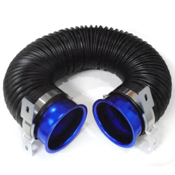 Free Shipping JDM Racing Sport Blue Cold Air Intake Pipe Duct Tube Kit