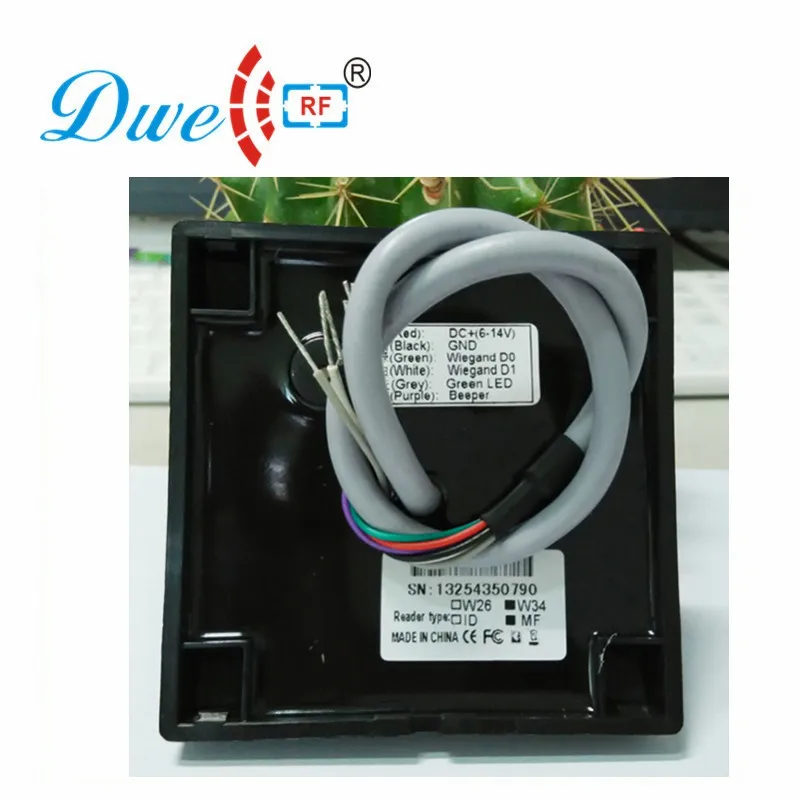 DWE CC RF RFID считыватель карт Подсветка клавиатуры считыватель 125 кГц emid wiegand 26 или 13,56 МГц mf wiegand 34 для контроля доступа 002C