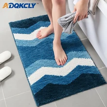 ADQKCLY простой нескользящий ковер мягкий пушистый абсорбирующий ворсистый ковер для ванной спальни Противопылевой коврик под дверь 45*65 см/50*80 см