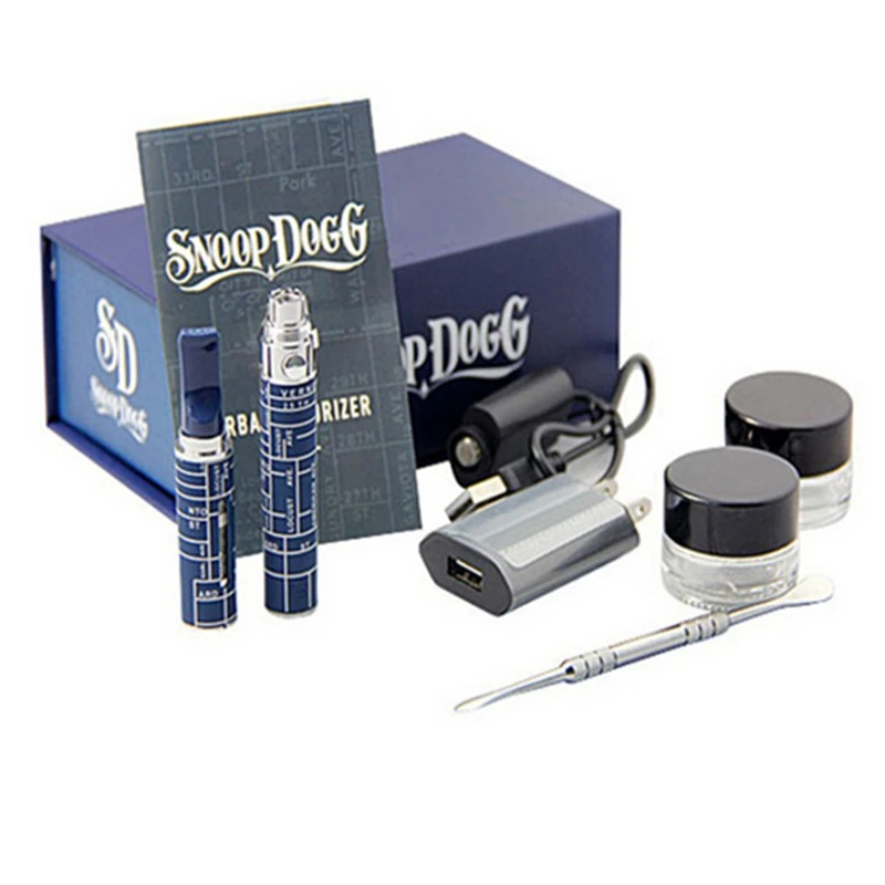50pcs/lots Snoop Dogg Starter Kits herbal vaporizer colorful wax dry herb blue vapor electronic cigarette vape snoop dogg