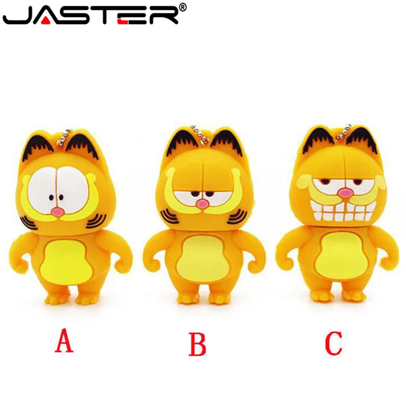 USB флеш память JASTER Mini Garfield Series Pendriver2.0 4 ГБ 8 16 32 64 ГБ|USB флэш-накопители| |