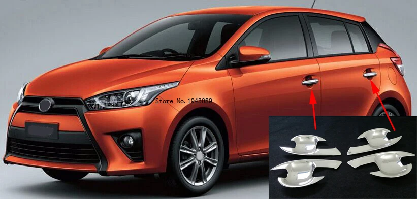 Для toyota yaris seban дверная ручка Чаша для yaris аксессуары-+ декоративный дизайн автомобиля yaris части