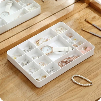 

Stud Earrings Jewelry Plastic Storage Box Necklace Ring Rangement Box Head Rope Hairpin Drawer Organizer