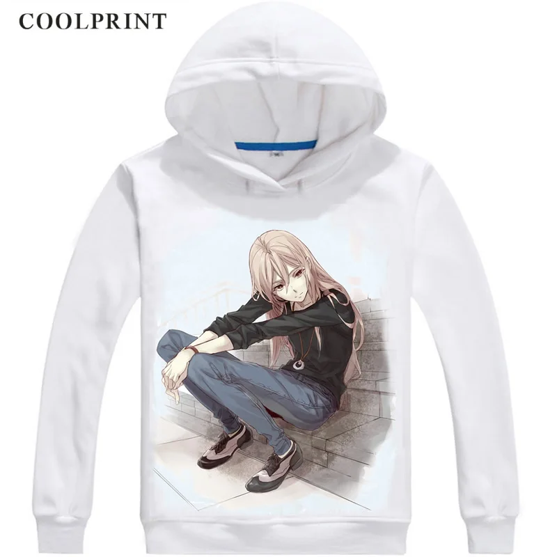 Coolprint Afuro Terumi Mens Hoodies Inazuma Eleven Ares no Tenbin Men Sweatshirt Streetwear Anime Hoodie Printed Long Hooded - Цвет: Слоновая кость