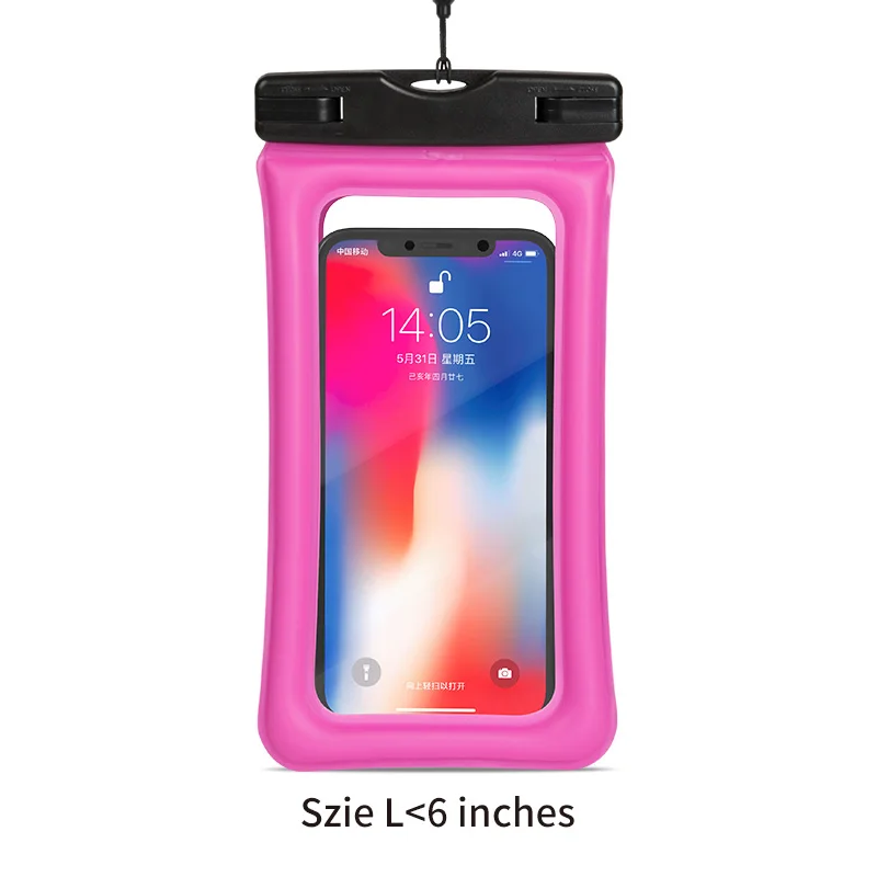 COPOZZ пляжный водонепроницаемый чехол для телефона, чехол для сенсорного экрана, плавающий чехол Aribag, сумка для сухого дайвинга, чехол для iPhone, Xiaomi, samsung, Meizu - Цвет: pink