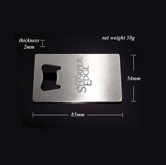 

Personalized beer opener for bar and restaurant packet openers custom engrave with your logo/address/telephone free by laser