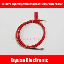 3 шт. посылка из нержавеющей стали водонепроницаемый DS18b20 силиконовый провод Температурный Зонд водонепроницаемый 18b20 Температурный Зонд 1 м