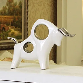 الأبقار شركة وول ستريت مكتب زخرفة الحرف ثروة من الديكور فنغ شوي الدراسة خزانة