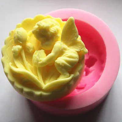 cute angel silicone molds DIY Clay Craft Making Molds Hanmade Cement Polyester Resin Casting Soap Making Silicone mould
