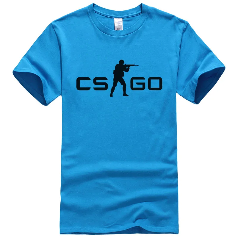 2018 летние модные футболки CS GO с принтом хлопковая футболка коротким рукавом Для